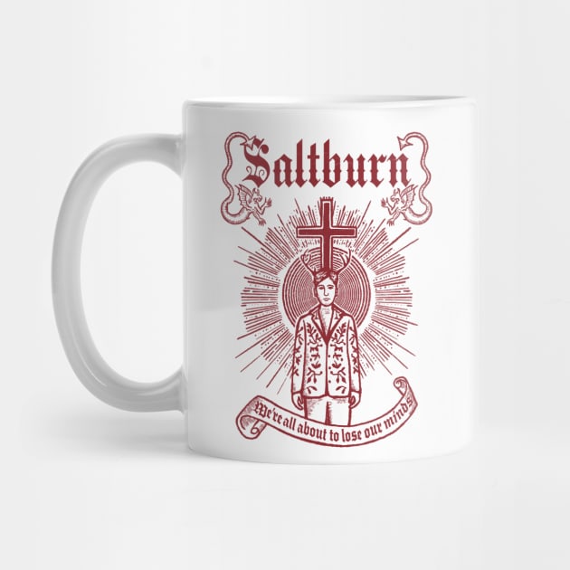 Saltburn vintage folk horror style design by This Is Fun, Isn’t It.